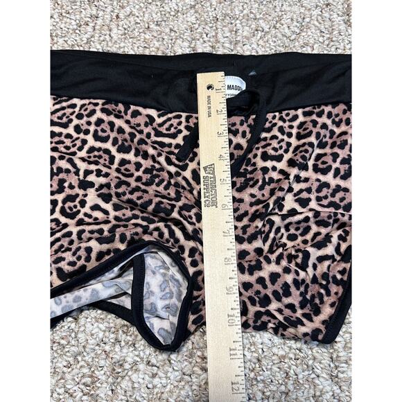 Steve Madden Leopard Print Sleep Comfy Shorts Super Soft Size XL - Picture 4 of 8